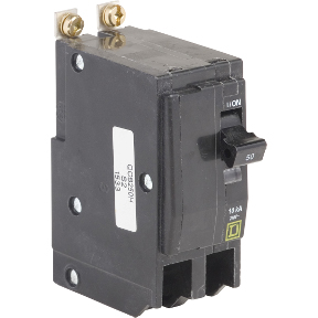 Schneider Electric Thermal Magnetic Circuit Breaker; 2-Pole; 50A; 240VAC; Lever; Box Lug Terminal; UL 489